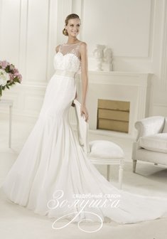 Свадебное платье Delfin-А39240. Силуэт Русалка (Рыбка), длинное со шлейфом.