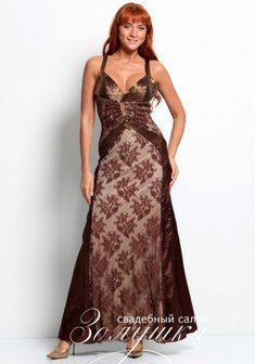 Вечернее платье А44211. С прямой юбкой, длинное без шлейфа.