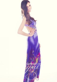 Вечернее платье А44237. А-силуэт, длинное без шлейфа.