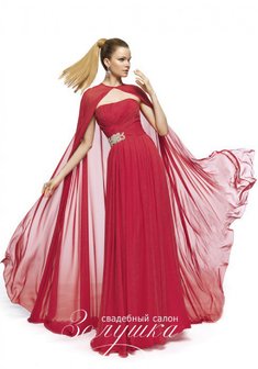 Вечернее платье ZALBA-А44264. В греческом стиле, длинное со шлейфом.