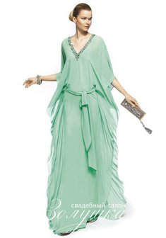 Вечернее платье ZUMAIA-А44271. С прямой юбкой, длинное без шлейфа.