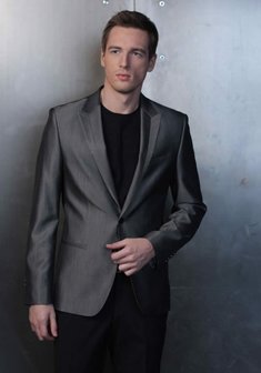 Свадебный мужской костюм П1473. Классический однобортный.