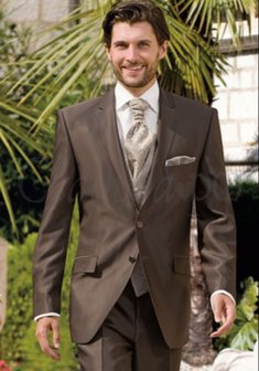 Свадебный мужской костюм L1502. Классический однобортный.